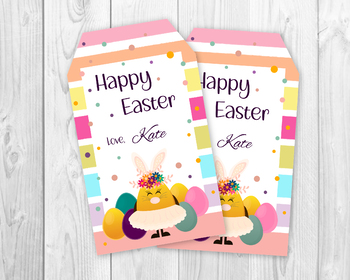 Preview of Easte Gift Tag, Easter Basket Tag, Easter Cookie Tag, Easter Bunny Treat Tags
