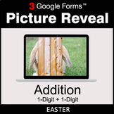 Easter: 1-Digit Addition - Google Forms Math Game | Distance Learning