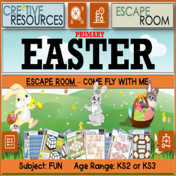 Preview of Easter Elementary School Escape Room: Holy Week Easter Fun