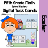 Easter 5th Grade Digital Task Cards Boom Cards™ | Math Fac