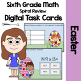 Easter 6th Grade Digital Task Cards Boom Cards™ | Math Fac