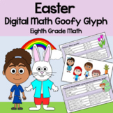 Easter 8th Grade Math Goofy Glyph Google Slides | Math Enrichment
