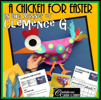 Preview of Easter Art Activity: A Chicken for Easter, in the Style of Clémence G.