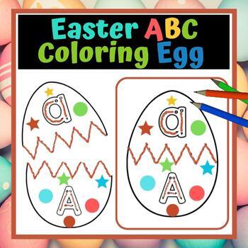 Preview of Easter ABC Coloring Egg
