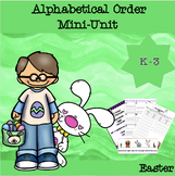 Easter ABC Order (Alphabetical) Worksheets, Posters, and V
