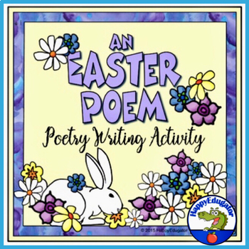 Preview of Easter Acrostic Poem Writing with Easel Activity