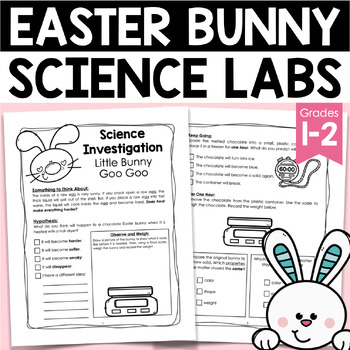 Preview of Easter Activities - Holiday Themed Science Experiments for First & Second Grades