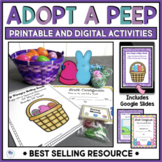 Easter Activities Adopt A Peep Digital Kindergarten First 