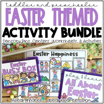 Preview of Easter Math & Literacy Activities BUNDLE for Toddlers & Preschoolers