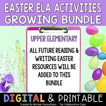 Preview of Easter Activities Bundle | Reading & Writing Activities | Print + Digital