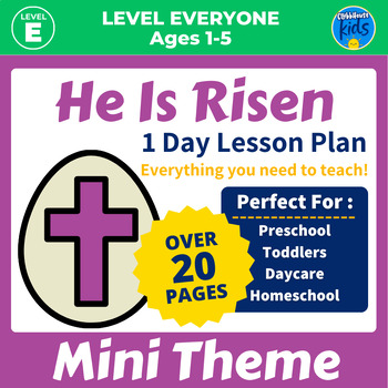 Preview of Easter Activities Christian | Lesson Plans For Daycare, Toddler and Preschool