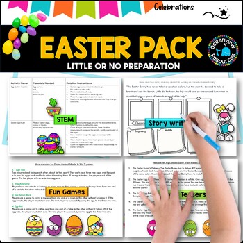 Preview of Easter Activities-Comprehensive Pack for Elementary Kids  