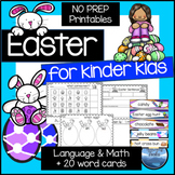 Easter Activities: Easter Kindergarten Math and Literacy P