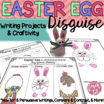 Preview of Easter Activities Easter Egg Disguise Writing Project