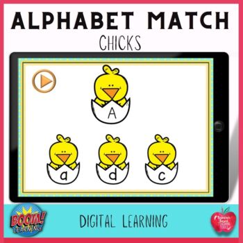 Preview of Easter Activities: Hatchling Alphabet Match