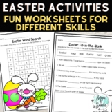 Easter Activities - Worksheets for Phonics, Grammar, Writi