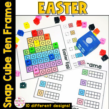 Preview of Easter Math Centers and Ten Frame Activities - Kindergarten April Math Centers