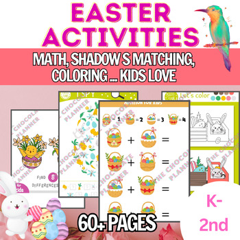 Preview of Easter Activities | Math | Shadow Matching | Fun Activity Kindergarten 1st Grade