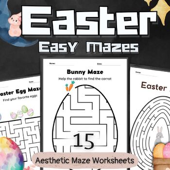 Easter Activities Maze Coloring Pages Craft