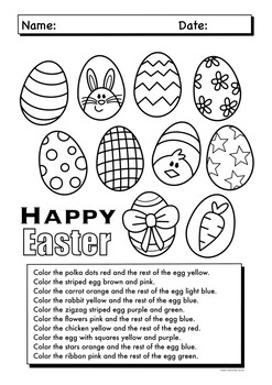 Easter Activities | Maze, Word Search, Math, Coloring by Little Bunny ...