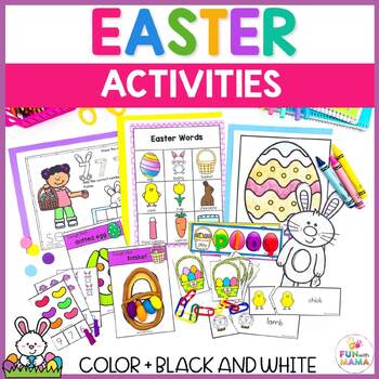 Preview of Easter Activities Pack | Literacy & Math Center Activities for Easter