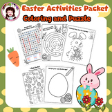 Easter Activities Packet - Coloring and Puzzle ,Word Searc