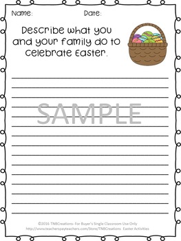 Easter Writing Activities by TNBCreations | Teachers Pay ...