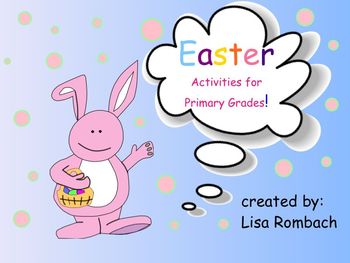 Preview of Easter Activities SmartBoard Lessons for Primary Grades