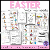 Easter Activities Special Ed Worksheets, Tracing, Coloring