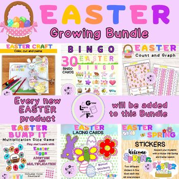 Preview of Easter Activities and Bulletin Board Bundle