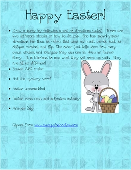 Easter Activities for Elementary by McLaren Marvels | TPT