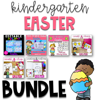 Preview of Easter Activities for Kindergarten - BUNDLE!