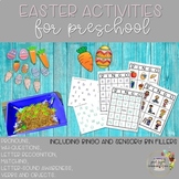Easter Language and ABC Activities for Preschool:BINGO & S