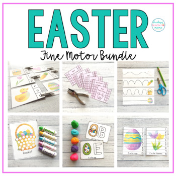 Preview of Easter Fine Motor Activity Bundle for Spring