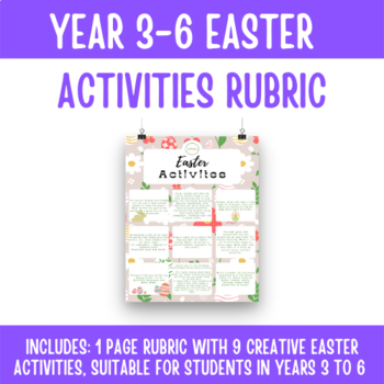 Preview of Easter Activities for Years 3-6