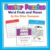 Easter Activities with Puzzles, Word Finds, & Mazes