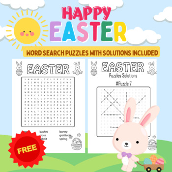 Preview of Easter Activity 10 Word Search  - 20 pages Free!