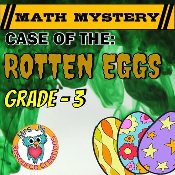 Preview of Easter Activity: 3rd Grade Easter Math Mystery Game - CSI Escape Room