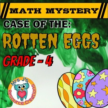 Preview of Easter Activity: 4th Grade Math Mystery Game - CSI Escape Room