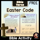 Easter Activity Bible Verse Secret Code with Poster