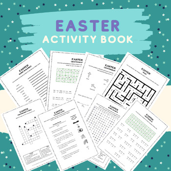 Preview of Easter Bible Activity Sheets| Puzzles | Cryptograms | Mazes | Word Scramble