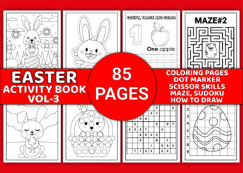 Preview of Easter Activity Book Vol-3