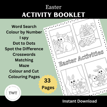 Preview of Easter Activity Booklet. Lots of FUN Activities