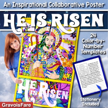 Preview of Easter Activity: Collaborative Poster — Bulletin Board of Jesus's Resurrection