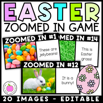 Preview of Easter Activity | Guess the Mystery Zoomed In Picture Digital Game