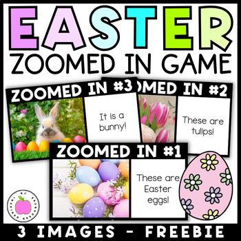 Preview of Easter Activity | Guess the Mystery Zoomed In Picture Digital Game Freebie