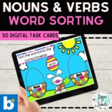 Easter Activity | Identifying Nouns and Verbs Sorting Game