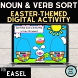 Easter Activity | Identifying Nouns and Verbs Sorting Game