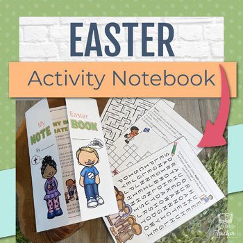 Preview of Easter Activity Notebook | Jesus' Death and Resurrection Bible Craft Activity