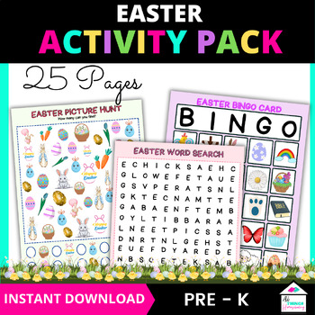Preview of Easter Activity Pack for Prek - Kindergarten